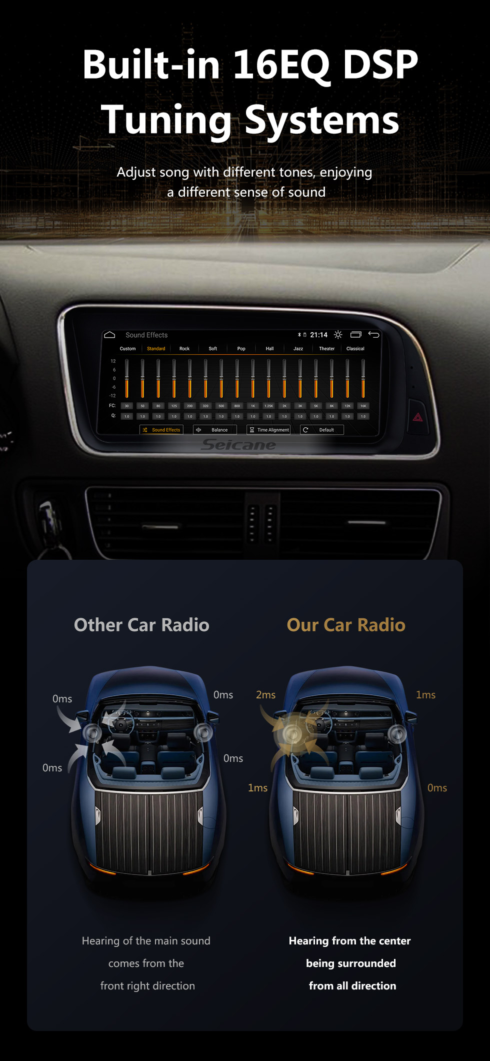 Seicane 8.8 inch Android 10.0 HD Touchescreen Radio for 2013-2015 AUDI Q5 LHD Low Version GPS Navigation Upgrade Stereo Wifi Carplay USB Steering Wheel Control support DAB+ Seicane 8.8 inch Android 10.0 HD Touchescreen Radio for 2013-2015 AUDI Q5 LHD Low Version GPS Navigation Upgrade Stereo Wifi Carplay USB Steering Wheel Control support DAB+