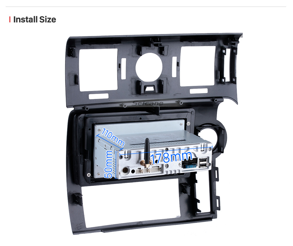 Seicane 9 polegadas para 2008 Hummer H2 LHD Radio Android 11.0 Sistema de navegação GPS Bluetooth HD Touchscreen com suporte OBD2