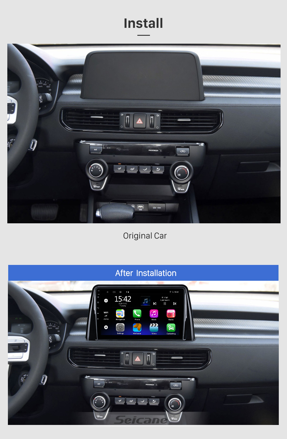 Seicane 10.1 inch Android 10.0 For Kia KX7 2017 Radio GPS Navigation System With HD Touchscreen Bluetooth support Carplay OBD2 Seicane 10.1 inch Android 10.0 For Kia KX7 2017 Radio GPS Navigation System With HD Touchscreen Bluetooth support Carplay OBD2
