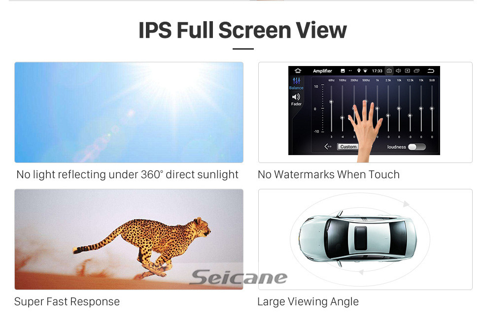 Seicane Android de 9 polegadas 11.0 para Ford Focus 2012-2018 Sistema de navegação por rádio GPS com tela sensível ao toque HD Bluetooth Carplay com suporte OBD2