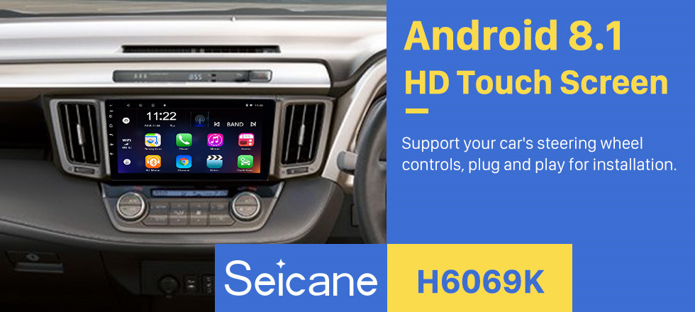 Seicane Aftermarket 9 inch 2013-2018 Toyota RAV4 Right hand driving GPS Navigation System Android 8.1 Radio Touch Screen support TPMS DVR OBD Mirror Link Bluetooth 3G WiFi Seicane Aftermarket 9 inch 2013-2018 Toyota RAV4 Right hand driving GPS Navigation System Android 8.1 Radio Touch Screen support TPMS DVR OBD Mirror Link Bluetooth 3G WiFi
