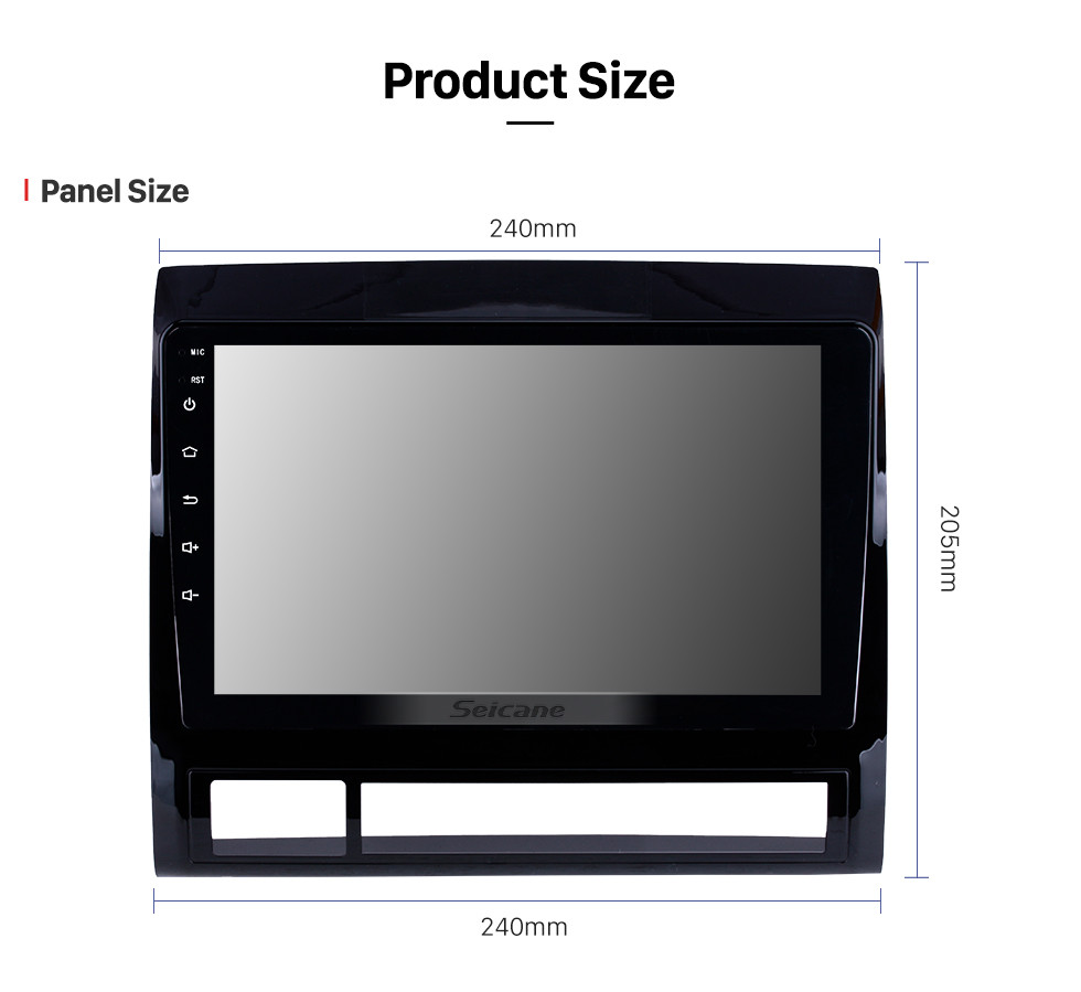 Seicane Android 8.1 GPS Navigation 9 inch Car Stereo for 2005-2013 TOYOTA TACOMA / HILUX (America Version) with HD Touchscreen Steering Wheel Control 3G Wifi USB Bluetooth music Seicane Android 8.1 GPS Navigation 9 inch Car Stereo for 2005-2013 TOYOTA TACOMA / HILUX (America Version) with HD Touchscreen Steering Wheel Control 3G Wifi USB Bluetooth music