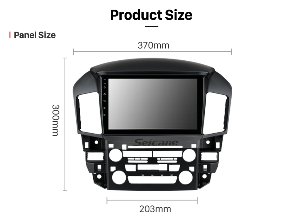 Seicane 9 polegadas Android 13.0 Para Lexus RX300 Toyota Harrie 1997 1998 1999-2003 Rádio Sistema de Navegação GPS Com HD Touchscreen Bluetooth suporte Carplay OBD2