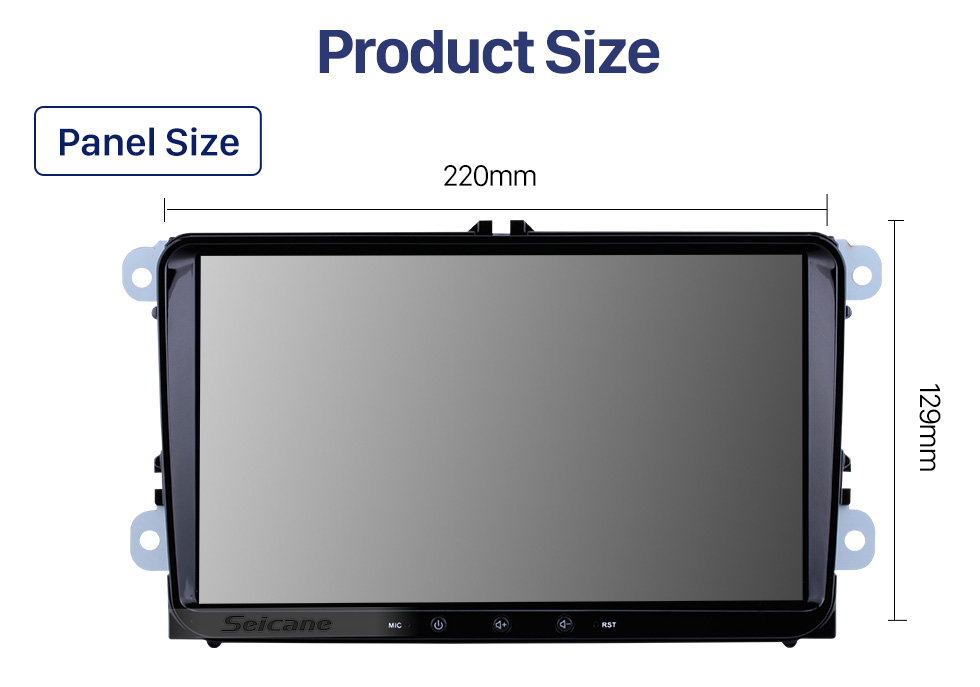 Seicane 9 pulgadas Android 10.0 Radio Unidad de navegación para el automóvil para Skoda Seat 2008-2013 VW Volkswagen Passat Tiguan Polo Scirocco con 4G WiFi Mirror Link OBD2 Bluetooth Control del volante