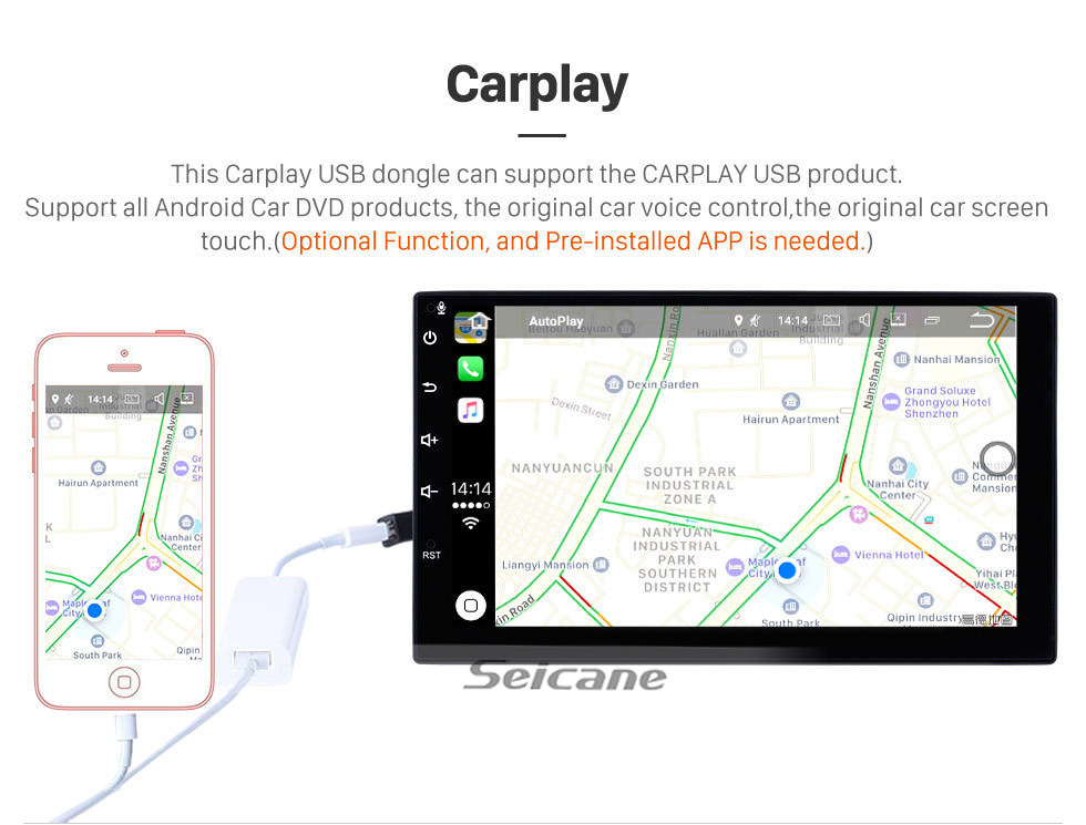 Seicane 9 inch Android 10.0 For Hyundai SantaFe RHD 2006-2012 HD Touchscreen Radio GPS Navigation System Support Bluetooth Carplay OBD2 DVR  WiFi Steering Wheel Control