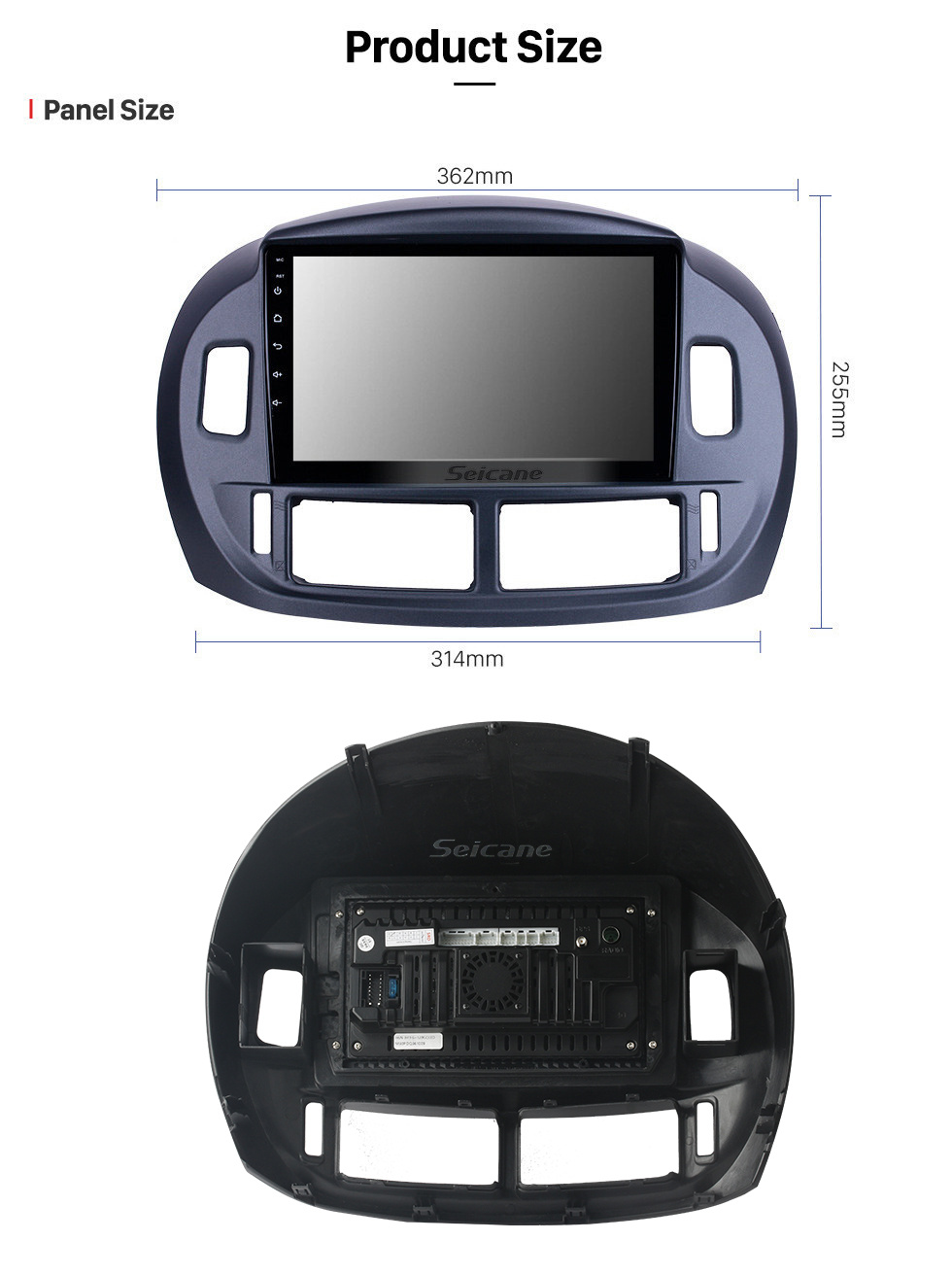 Seicane Para 2004 TOYOTA ESTIMA/ PREVIA/ ACR30 LHD Radio Android 10.0 HD Pantalla táctil Sistema de navegación GPS de 9 pulgadas con soporte Bluetooth Carplay DVR