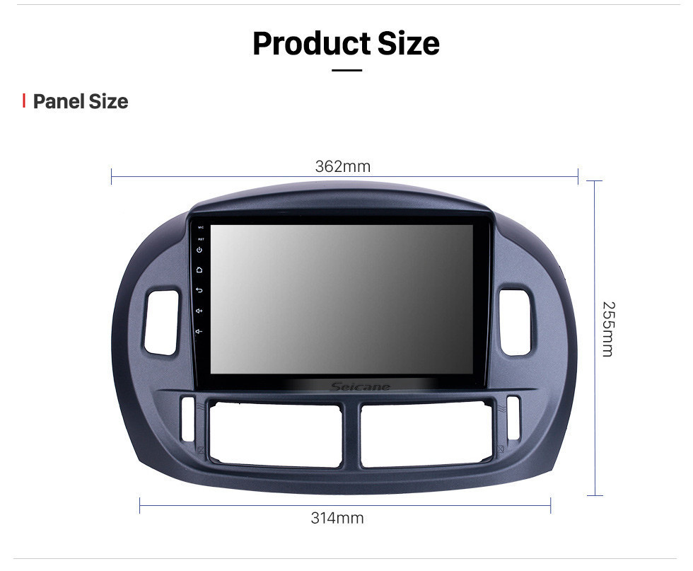 Seicane OEM Android 12.0 para 2004 TOYOTA ESTIMA/ PREVIA/ ACR30 LHD Rádio com Bluetooth 9 polegadas HD Touchscreen Sistema de Navegação GPS Carplay suporte DSP