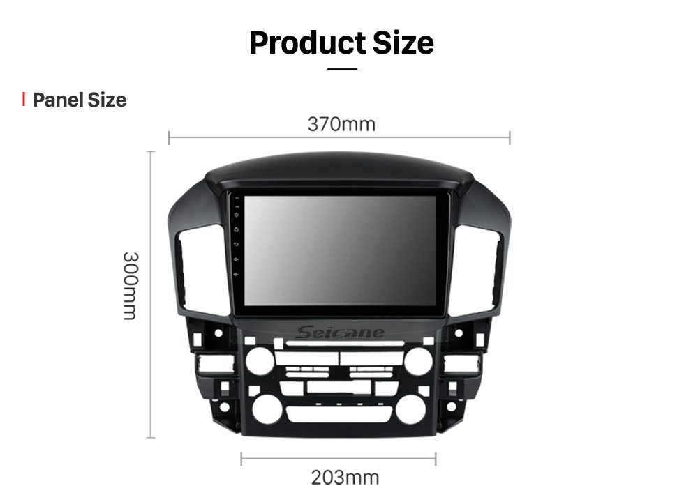 Seicane 9 pulgadas Android 13.0 para Lexus RX300 Toyota Harrie 1997 1998 1999-2003 Radio Sistema de navegación GPS con pantalla táctil HD Bluetooth Carplay compatible con OBD2