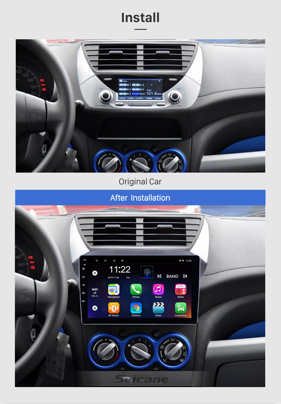 Seicane 9-Zoll-Android 8.1 OEM HD Touchscreen Head-Einheit für 2009-2016 GPS-Navigation von GPS-Navigationsgeräten mit Bluetooth-Unterstützung für das Lenkrad 3G WIFI TPMS DAB + OBD2 Seicane 9-Zoll-Android 8.1 OEM HD Touchscreen Head-Einheit für 2009-2016 GPS-Navigation von GPS-Navigationsgeräten mit Bluetooth-Unterstützung für das Lenkrad 3G WIFI TPMS DAB + OBD2
