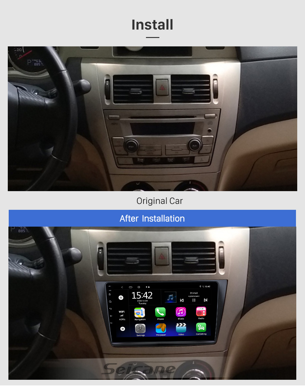 Seicane OEM Android 10.0 For GREAT WALL VOLEEX C30 2015 Radio with Bluetooth 9 inch HD Touchscreen GPS Navigation System Carplay support DSP Seicane OEM Android 10.0 For GREAT WALL VOLEEX C30 2015 Radio with Bluetooth 9 inch HD Touchscreen GPS Navigation System Carplay support DSP