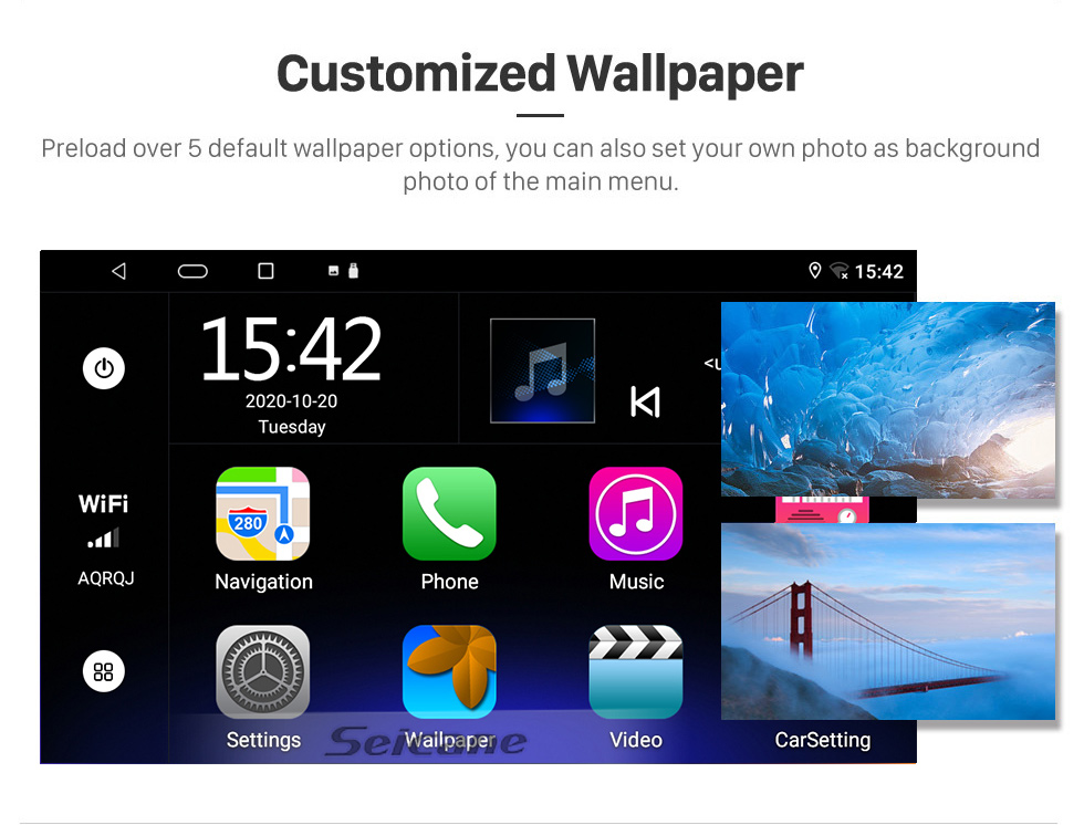 Seicane OEM Android 10.0 Para GREAT WALL VOLEEX C30 2015 Rádio com Bluetooth HD Touchscreen de 9 polegadas Sistema de navegação GPS Suporte para Carplay DSP