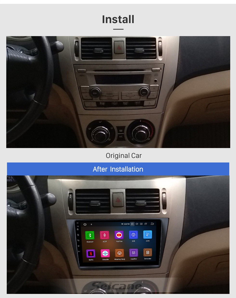 Seicane OEM Android 11.0 Para GREAT WALL VOLEEX C30 2015 Rádio com Bluetooth HD Touchscreen de 9 polegadas Sistema de navegação GPS Suporte para Carplay DSP