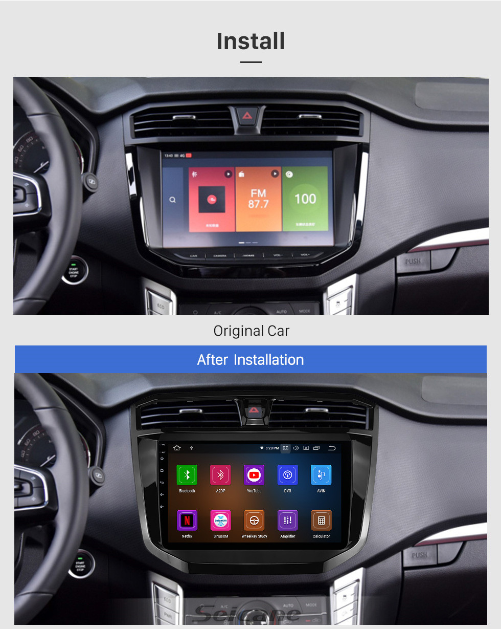 Seicane Für Hyundai IX25 / CRETA 2020 Radio Android 11.0 HD Touchscreen 10,1 Zoll mit AUX Bluetooth GPS Navigationssystem Carplay Unterstützung 1080P Video
