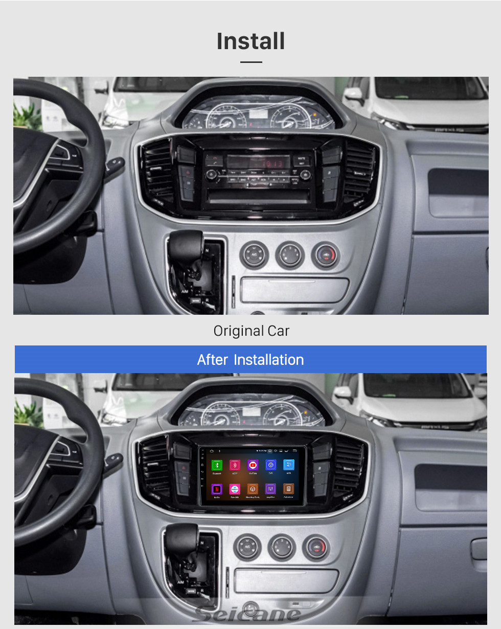 Seicane 9-дюймовый Android 11.0 для MAXUS V80 PLUS 2020 Radio GPS-навигационная система с сенсорным экраном HD Bluetooth Поддержка Carplay OBD2