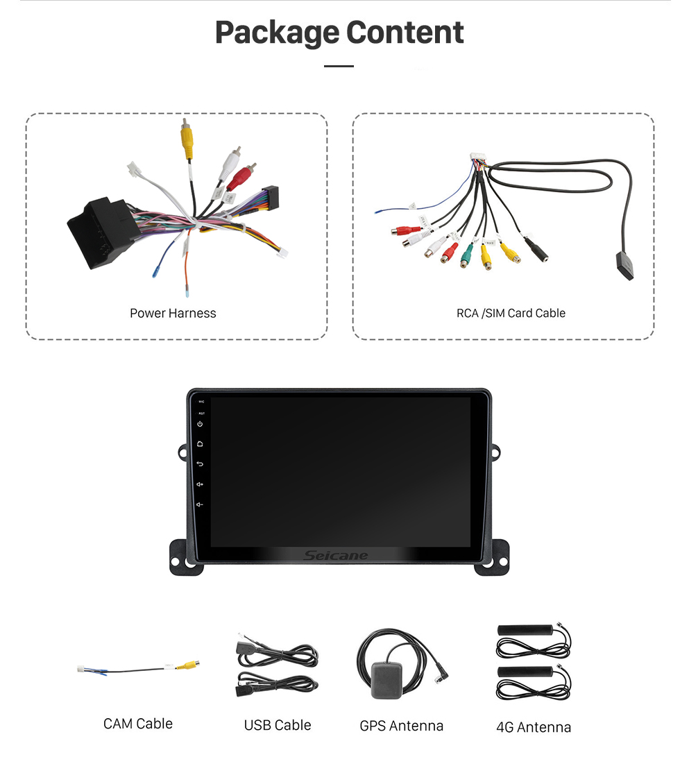 Seicane Android de 9 polegadas 11.0 para MAXUS V80 PLUS 2020 Sistema de navegação GPS por rádio com tela sensível ao toque HD Bluetooth Carplay com suporte OBD2