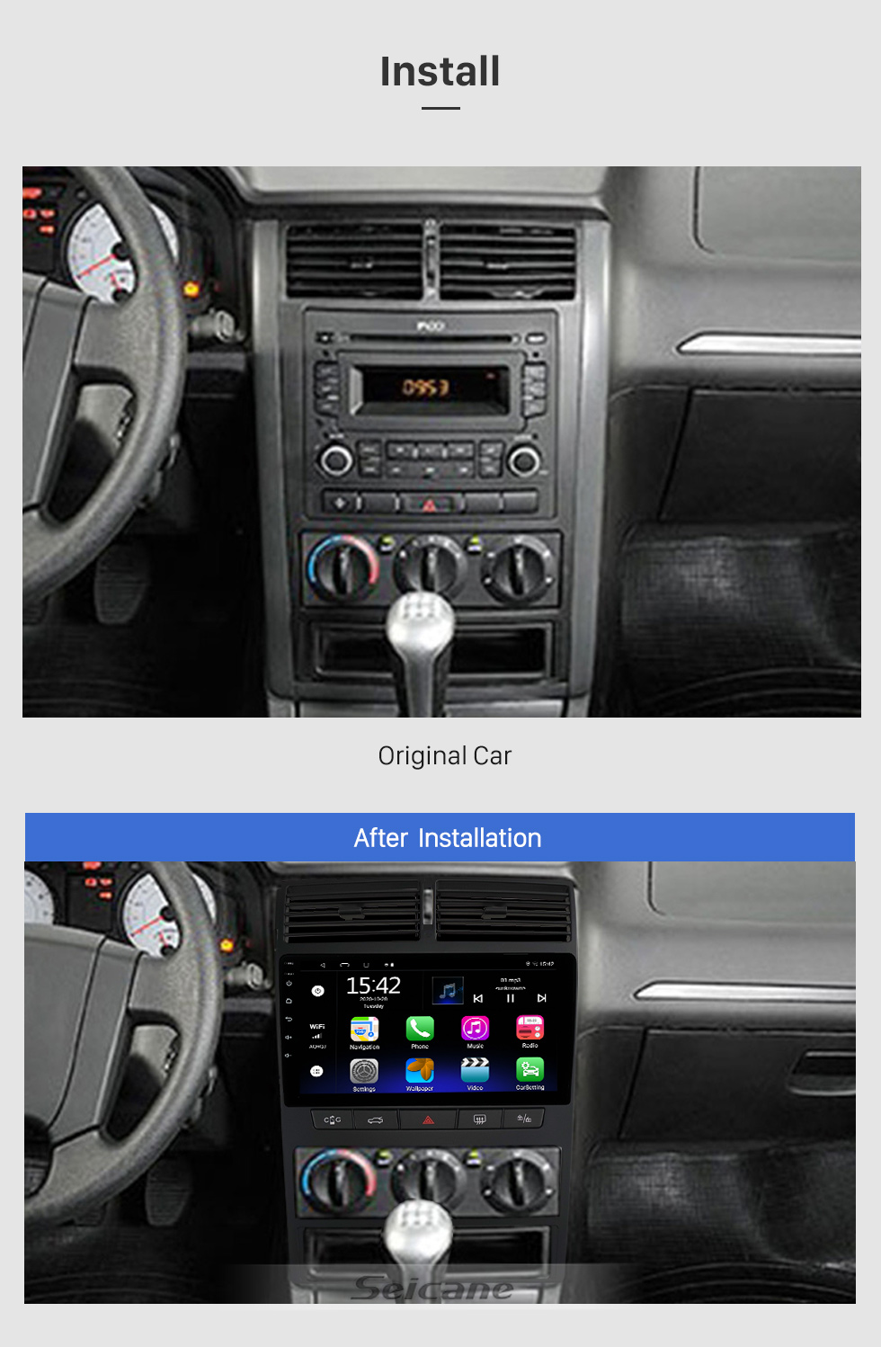 Seicane Android 10.0 Pantalla táctil HD de 10.1 pulgadas para 2020 MITSUBISHI PAJERO SPORT Radio Sistema de navegación GPS con soporte Bluetooth Cámara trasera Carplay