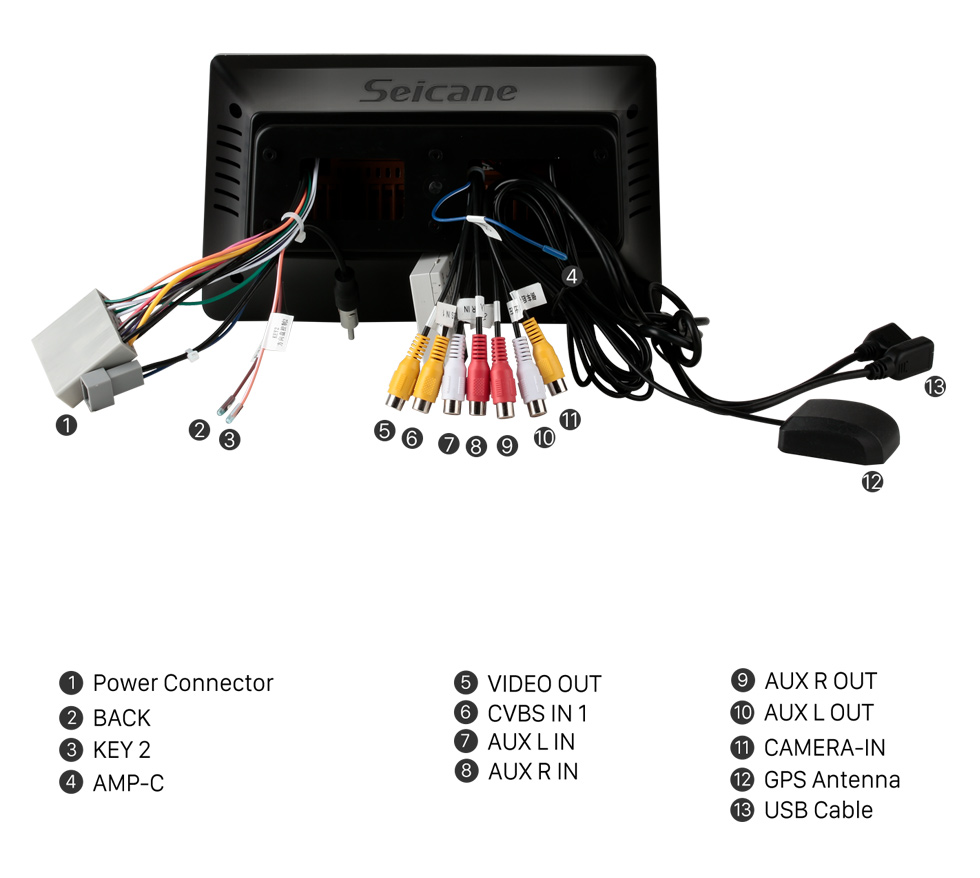 Seicane Android 10.0 HD écran tactile 9 pouces pour HONDA CIVIC EK9 1999 Radio système de navigation GPS avec support Bluetooth Carplay