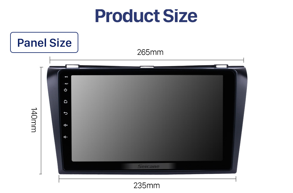 Seicane All-in-one Android 10.0 2004-2009 Mazda 3 Radio Upgrade with in Dash GPS Navigation System 1024*600 Multi-touch Capacitive Screen Bluetooth Music OBD2 3G WiFi HD 1080P DVR USB Backup Camera Seicane All-in-one Android 10.0 2004-2009 Mazda 3 Radio Upgrade with in Dash GPS Navigation System 1024*600 Multi-touch Capacitive Screen Bluetooth Music OBD2 3G WiFi HD 1080P DVR USB Backup Camera