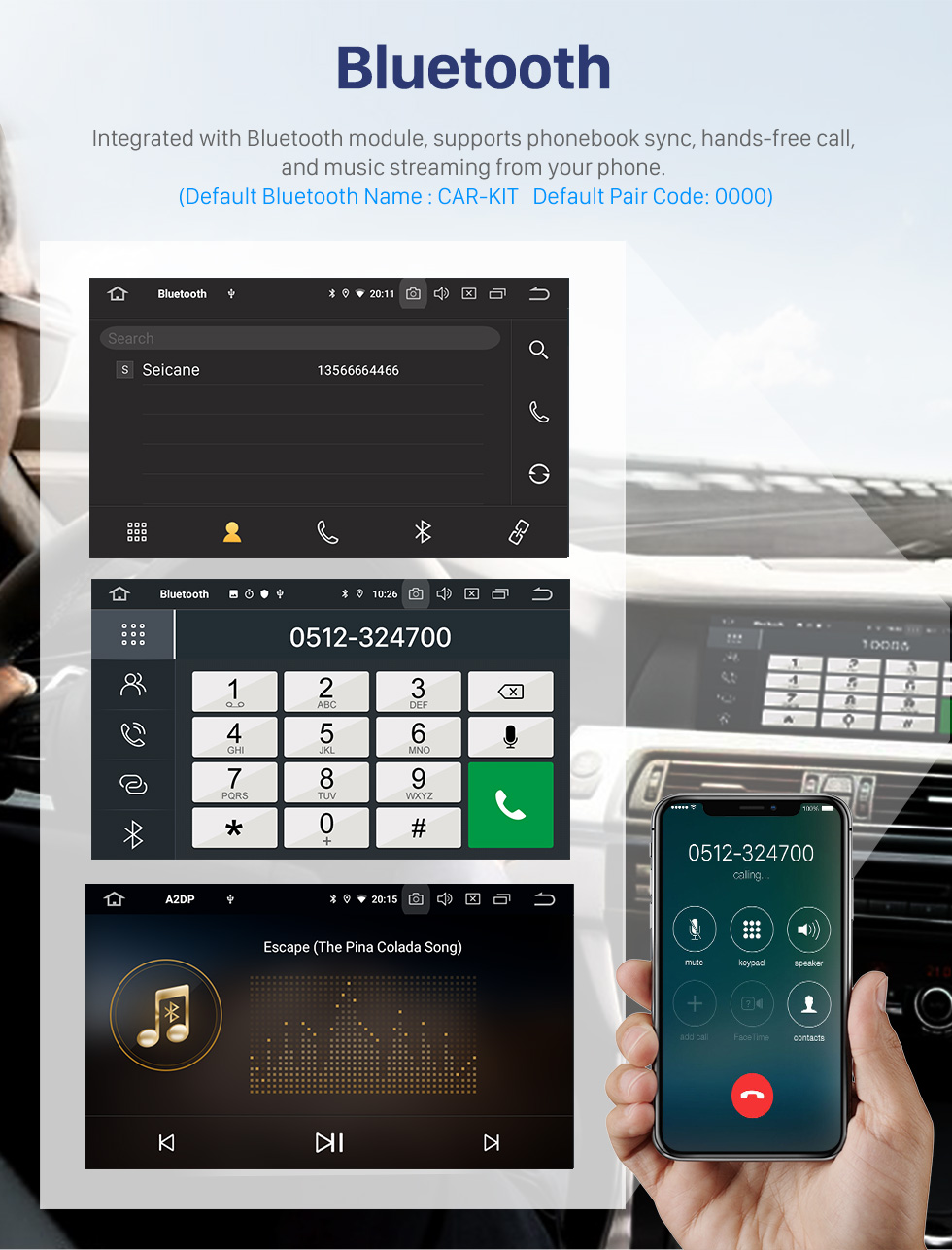 Seicane All-in-one Android 10.0 2004-2009 Mazda 3 Radio Upgrade with in Dash GPS Navigation System 1024*600 Multi-touch Capacitive Screen Bluetooth Music OBD2 3G WiFi HD 1080P DVR USB Backup Camera Seicane All-in-one Android 10.0 2004-2009 Mazda 3 Radio Upgrade with in Dash GPS Navigation System 1024*600 Multi-touch Capacitive Screen Bluetooth Music OBD2 3G WiFi HD 1080P DVR USB Backup Camera