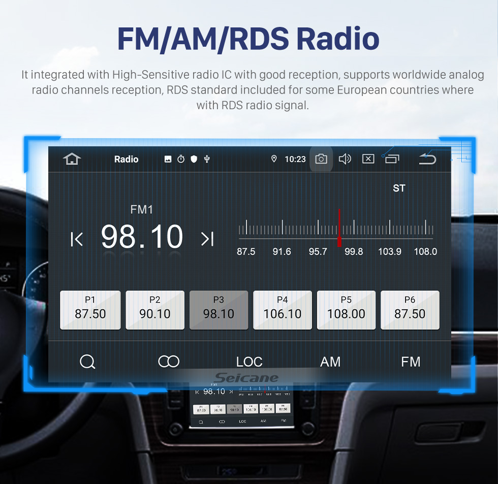 Seicane 2015 2016 Suzuki Vitara Android 10.0 Radio DVD player GPS navigation system with HD 1024*600 touch screen OBD2 DVR TV 1080P Video WIFI  Steering Wheel Control Bluetooth USB backup camera
