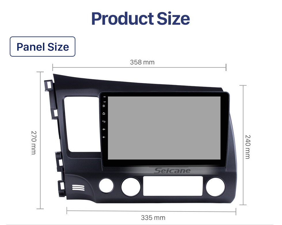 Seicane Android 10.0 Autoradio Navigation Aftermarket Stereo for 2006-2011 Honda Civic with 3G WiFi DVD Radio RDS Bluetooth OBD2 Steering Wheel Control AUX Seicane Android 10.0 Autoradio Navigation Aftermarket Stereo for 2006-2011 Honda Civic with 3G WiFi DVD Radio RDS Bluetooth OBD2 Steering Wheel Control AUX