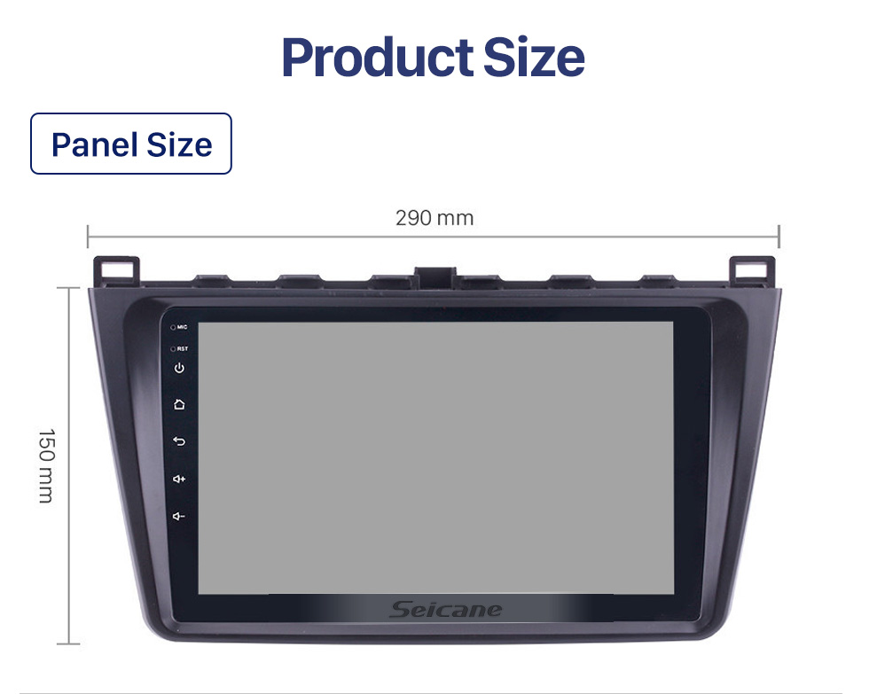 Seicane HD Touchscreen 2008-2015 Mazda 6 Android 10.0 Radio GPS Bluetooth TPMS DVR Rearview camera TV 3G WIFI 16G Flash CPU Quad Core
