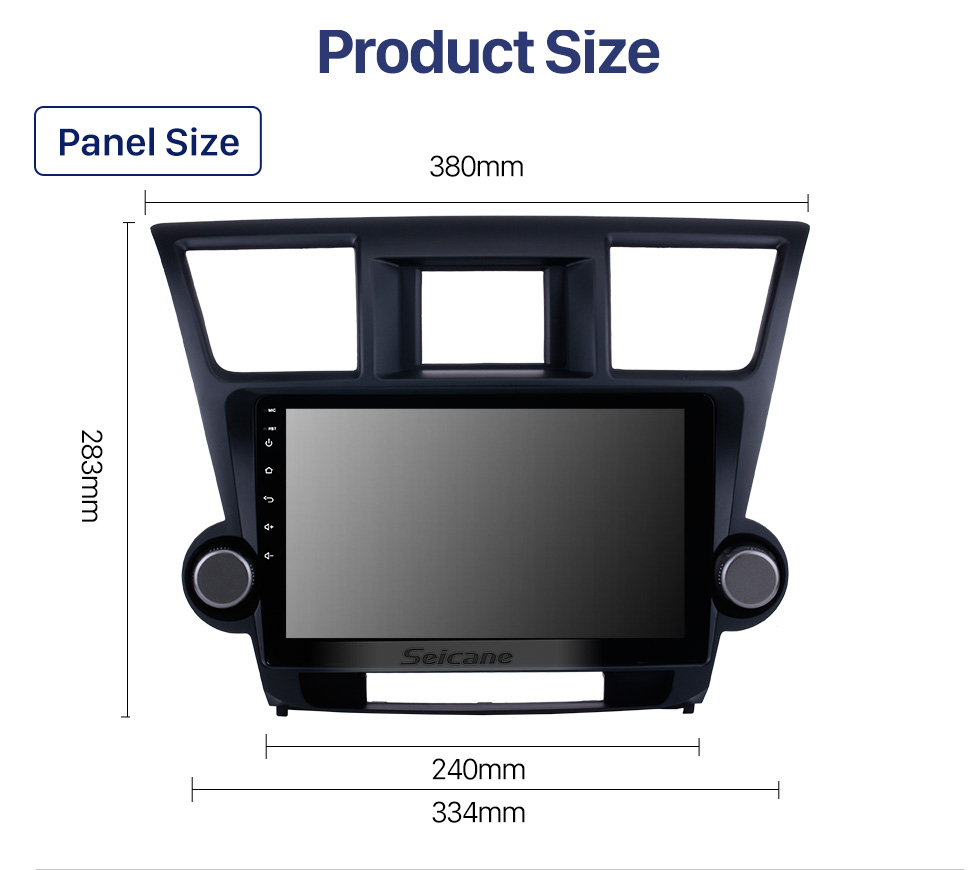 Seicane 10.1 inch Pure Android 10.0 For 2008-2014 Toyota Highlander Radio Removal with Sat Nav Car Audio System 1024*600 Multi-touch Capacitive Screen OBD2 3G WiFi AUX10 Seicane 10.1 inch Pure Android 10.0 For 2008-2014 Toyota Highlander Radio Removal with Sat Nav Car Audio System 1024*600 Multi-touch Capacitive Screen OBD2 3G WiFi AUX10