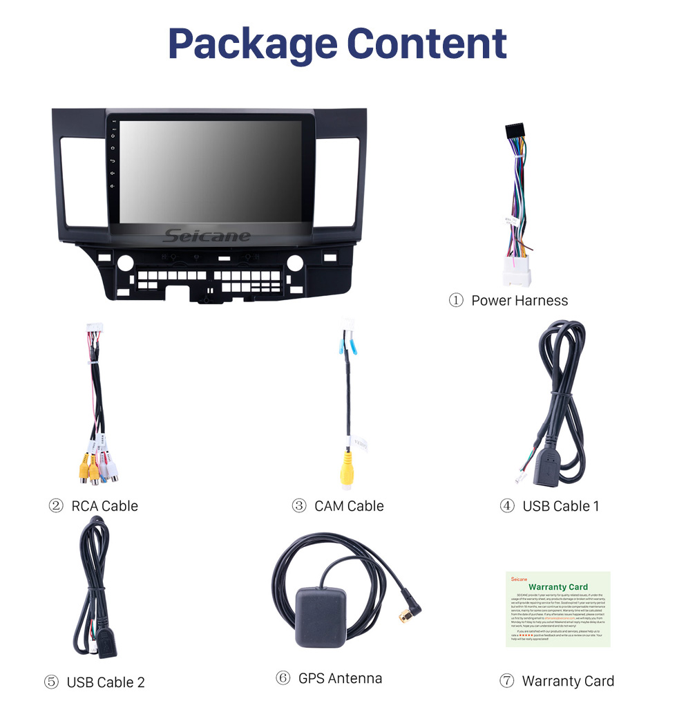 Seicane 10.1 inch Android 10.0 Radio GPS navigation system for 2007-2015 Mitsubishi LANCER with Bluetooth HD touch screen OBD2 DVR Rearview camera TV 1080P Video USB Steering Wheel Control Seicane 10.1 inch Android 10.0 Radio GPS navigation system for 2007-2015 Mitsubishi LANCER with Bluetooth HD touch screen OBD2 DVR Rearview camera TV 1080P Video USB Steering Wheel Control