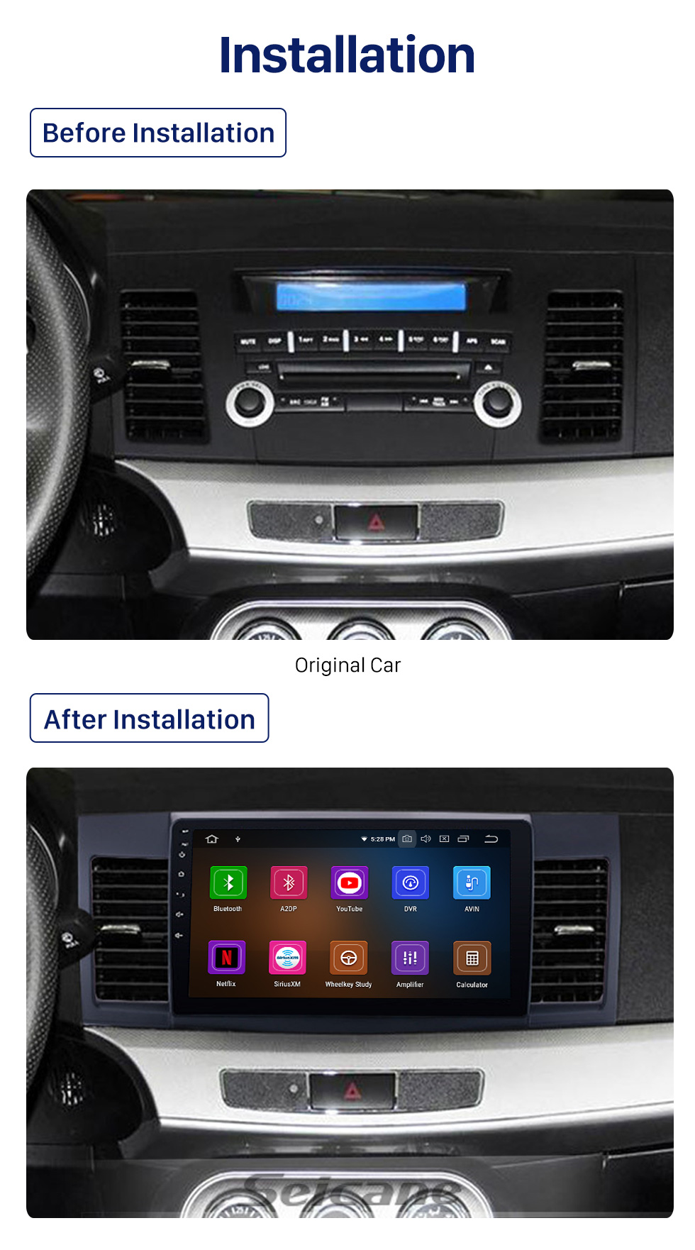 Seicane 10.1 inch Android 10.0 Radio GPS navigation system for 2007-2015 Mitsubishi LANCER with Bluetooth HD touch screen OBD2 DVR Rearview camera TV 1080P Video USB Steering Wheel Control Seicane 10.1 inch Android 10.0 Radio GPS navigation system for 2007-2015 Mitsubishi LANCER with Bluetooth HD touch screen OBD2 DVR Rearview camera TV 1080P Video USB Steering Wheel Control