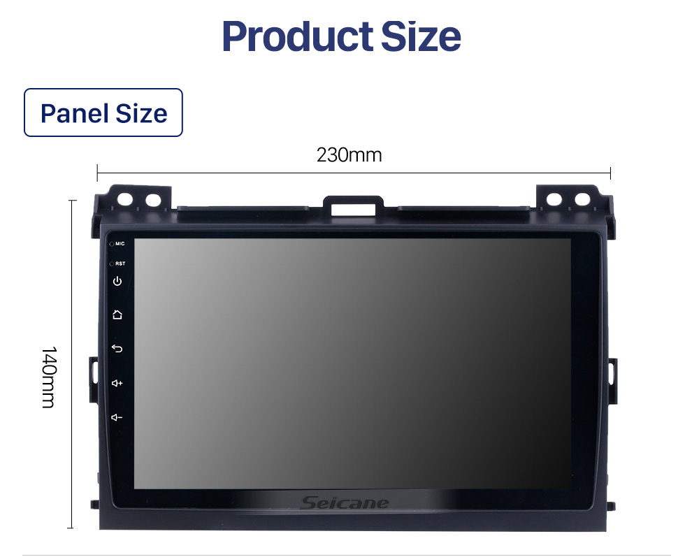 Seicane For 2002-2009 Toyota Prado Cruiser 120 Android 10.0 Autoradio DVD Navigation System with 3G WiFi Bluetooth OBD2 Rearview Camera HD 1024*600 Multi-touch Screen Seicane For 2002-2009 Toyota Prado Cruiser 120 Android 10.0 Autoradio DVD Navigation System with 3G WiFi Bluetooth OBD2 Rearview Camera HD 1024*600 Multi-touch Screen