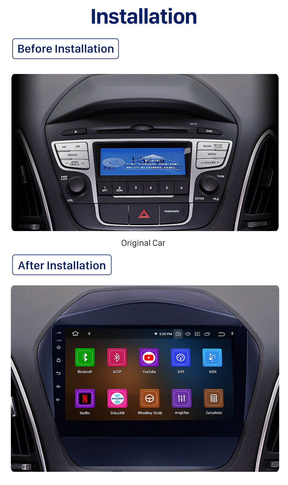 Seicane 9 Inch Android 10.0 Touch Screen radio Bluetooth GPS Navigation system For 2010-2017 HYUNDAI IX35 TPMS DVR OBD II USB WiFi Rear camera Steering Wheel Control HD 1080P Video AUX Seicane 9 Inch Android 10.0 Touch Screen radio Bluetooth GPS Navigation system For 2010-2017 HYUNDAI IX35 TPMS DVR OBD II USB WiFi Rear camera Steering Wheel Control HD 1080P Video AUX