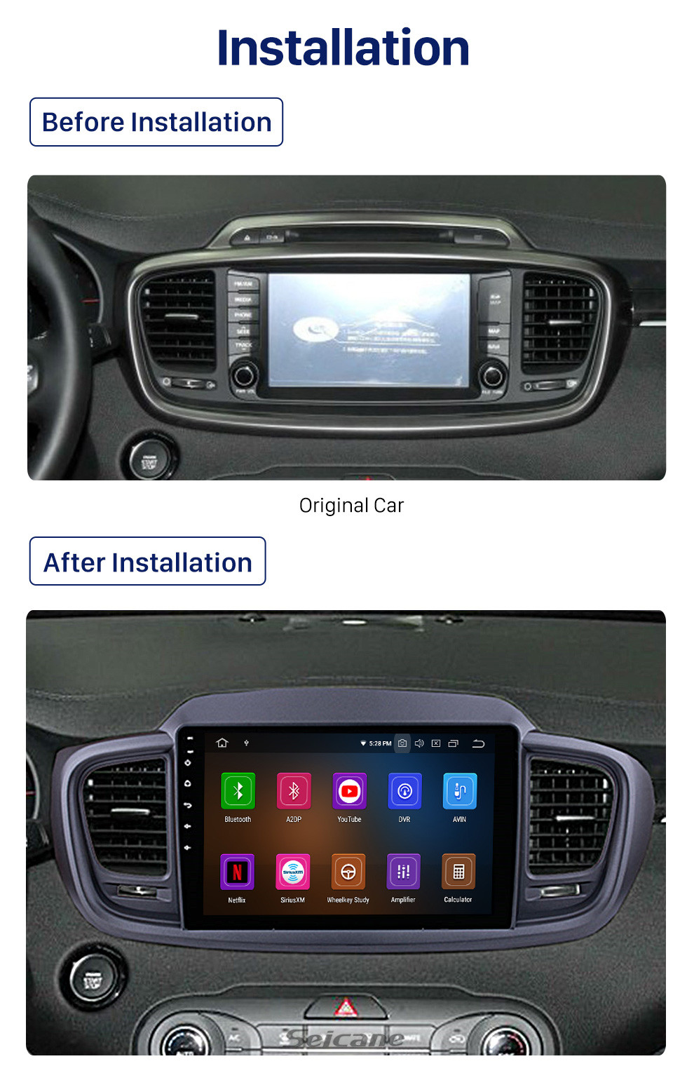 Seicane 9 inch For 2015 2016 Kia Sorento Android 10.0 Radio bluetooth GPS Navigation System with Backup Camera TPMS Steering Wheel Control OBD2 DVR Rearview camera digital TV Seicane 9 inch For 2015 2016 Kia Sorento Android 10.0 Radio bluetooth GPS Navigation System with Backup Camera TPMS Steering Wheel Control OBD2 DVR Rearview camera digital TV