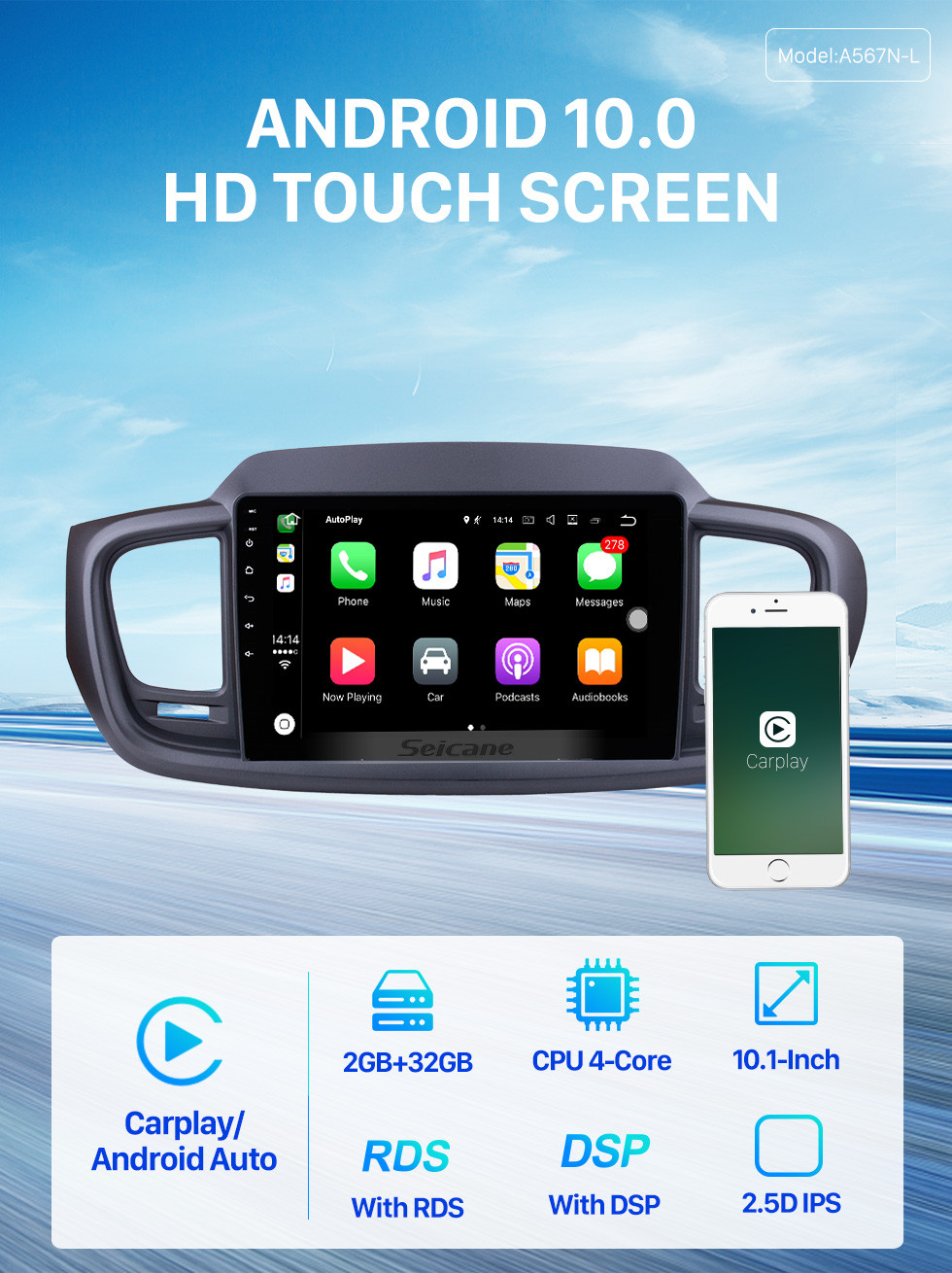 Seicane 9 inch For 2015 2016 Kia Sorento Android 10.0 Radio bluetooth GPS Navigation System with Backup Camera TPMS Steering Wheel Control OBD2 DVR Rearview camera digital TV Seicane 9 inch For 2015 2016 Kia Sorento Android 10.0 Radio bluetooth GPS Navigation System with Backup Camera TPMS Steering Wheel Control OBD2 DVR Rearview camera digital TV