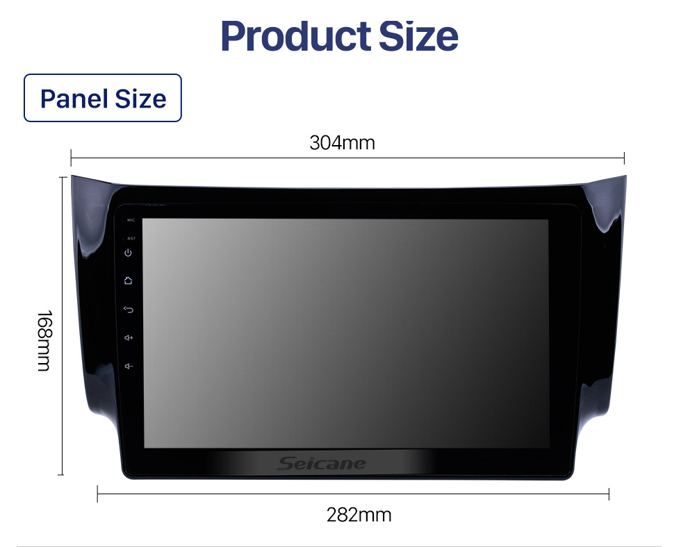 Seicane 10,1 pouces 2012 2013 2014 2015 2016 NISSAN SYLPHY HD Système de navigation GPS à écran tactile Unité principale Android 10.0 Radio FM / AM / RDS Soutien TPM OBD II DVR USB Bluetooth