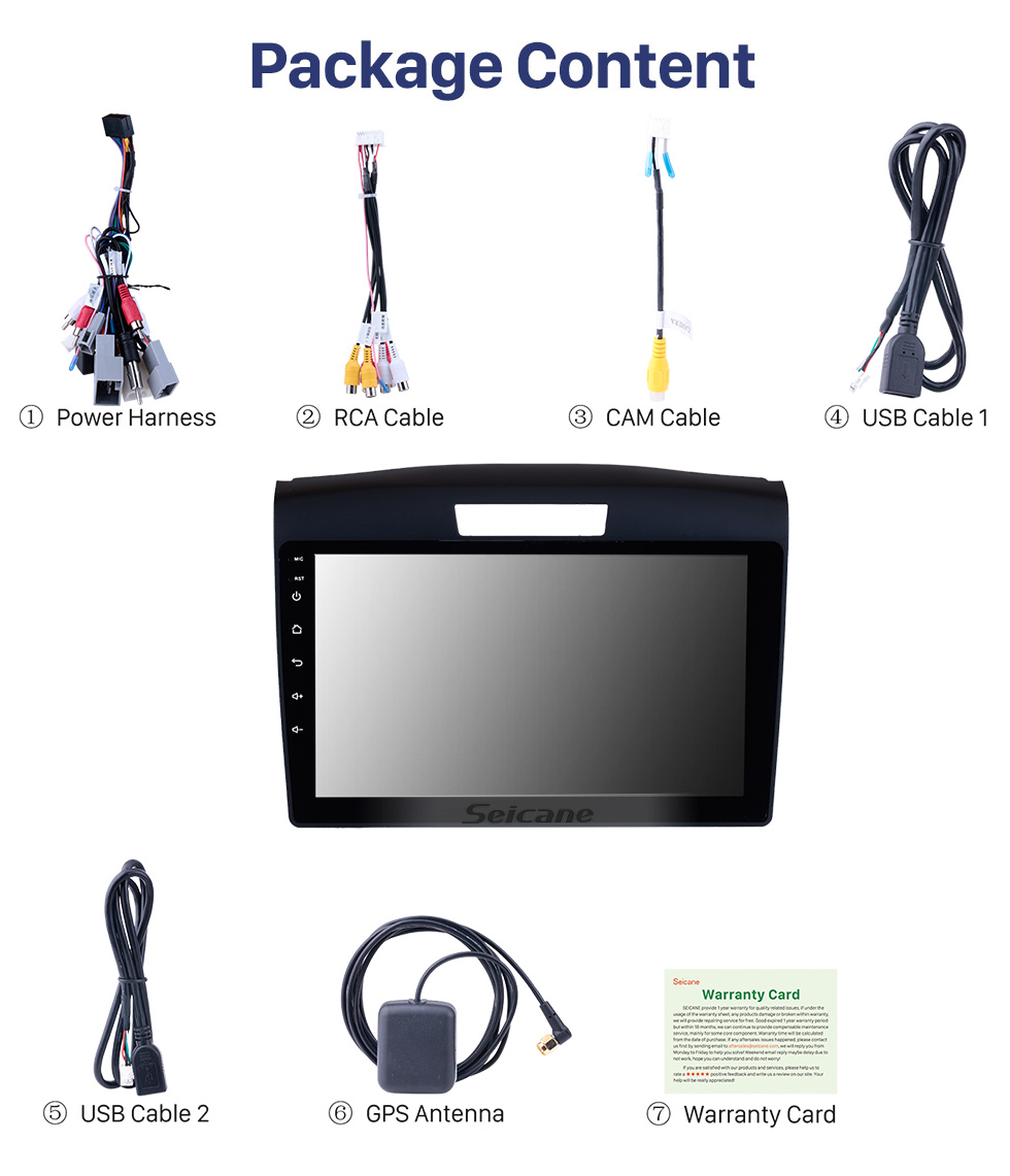 Seicane 9 inch 2011 2012 2013 2014 2015 Honda CRV Android 10.0 D Touchscreen Radio GPS Navigation System Support Bluetooth 3G/4G Wifi OBD2 DAB+ Backup camera Seicane 9 inch 2011 2012 2013 2014 2015 Honda CRV Android 10.0 D Touchscreen Radio GPS Navigation System Support Bluetooth 3G/4G Wifi OBD2 DAB+ Backup camera