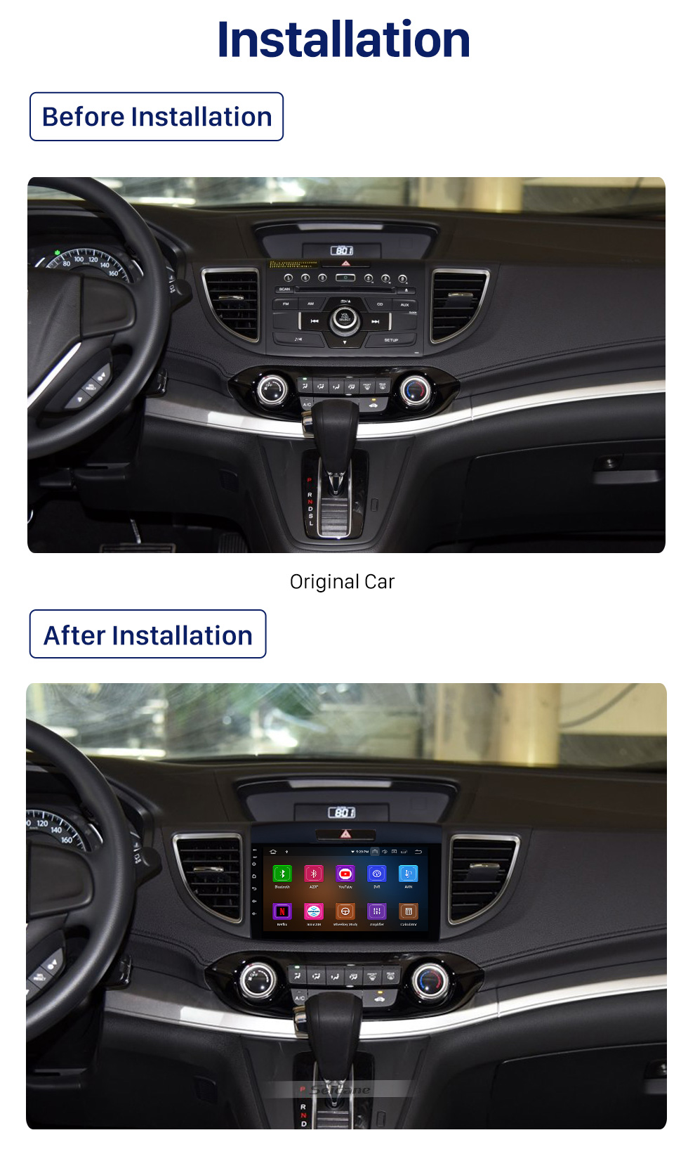Seicane 9 inch 2011 2012 2013 2014 2015 Honda CRV Android 10.0 D Touchscreen Radio GPS Navigation System Support Bluetooth 3G/4G Wifi OBD2 DAB+ Backup camera Seicane 9 inch 2011 2012 2013 2014 2015 Honda CRV Android 10.0 D Touchscreen Radio GPS Navigation System Support Bluetooth 3G/4G Wifi OBD2 DAB+ Backup camera