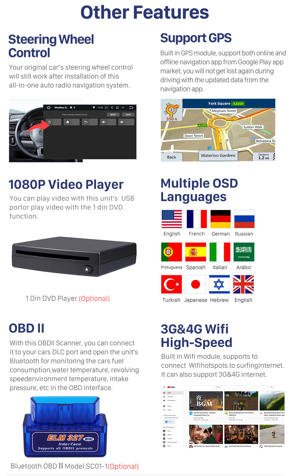 Seicane 10.1 inch Android 10.0 HD touch screen car multimedia GPS navigation system for 2014 Toyota Corolla RHD with Bluetooth Radio Rear view camera TV USB OBD DVR 4G WIFI Seicane 10.1 inch Android 10.0 HD touch screen car multimedia GPS navigation system for 2014 Toyota Corolla RHD with Bluetooth Radio Rear view camera TV USB OBD DVR 4G WIFI
