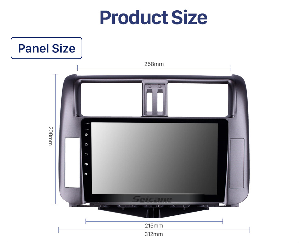 Seicane 2010-2013 Toyota Prado 150 9 inch Android 10.0 HD Touchscreen Bluetooth Radio with GPS Navigation USB FM auto stereo Wifi AUX support DVR TPMS Steering Wheel Control Seicane 2010-2013 Toyota Prado 150 9 inch Android 10.0 HD Touchscreen Bluetooth Radio with GPS Navigation USB FM auto stereo Wifi AUX support DVR TPMS Steering Wheel Control