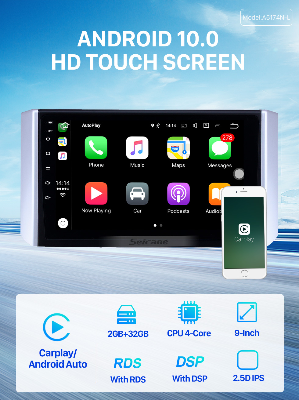 Seicane 2017-2018 Mitsubishi Xpander Android 10.0 9 inch GPS Navigation Radio Bluetooth HD Touchscreen USB Carplay Music AUX support TPMS OBD2 Digital TV Seicane 2017-2018 Mitsubishi Xpander Android 10.0 9 inch GPS Navigation Radio Bluetooth HD Touchscreen USB Carplay Music AUX support TPMS OBD2 Digital TV