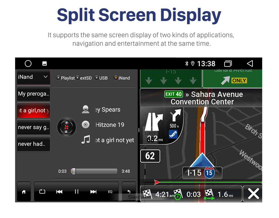 Seicane OEM 9 pouces Android 10.0 Radio pour 2009-2014 Toyota Sienna Bluetooth HD Écran tactile Navigation GPS AUX Prise en charge USB Carplay DVR OBD Caméra de recul