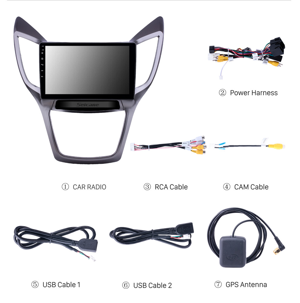 Seicane OEM 9 pouces Android 10.0 Radio pour 2009-2014 Toyota Sienna Bluetooth HD Écran tactile Navigation GPS AUX Prise en charge USB Carplay DVR OBD Caméra de recul