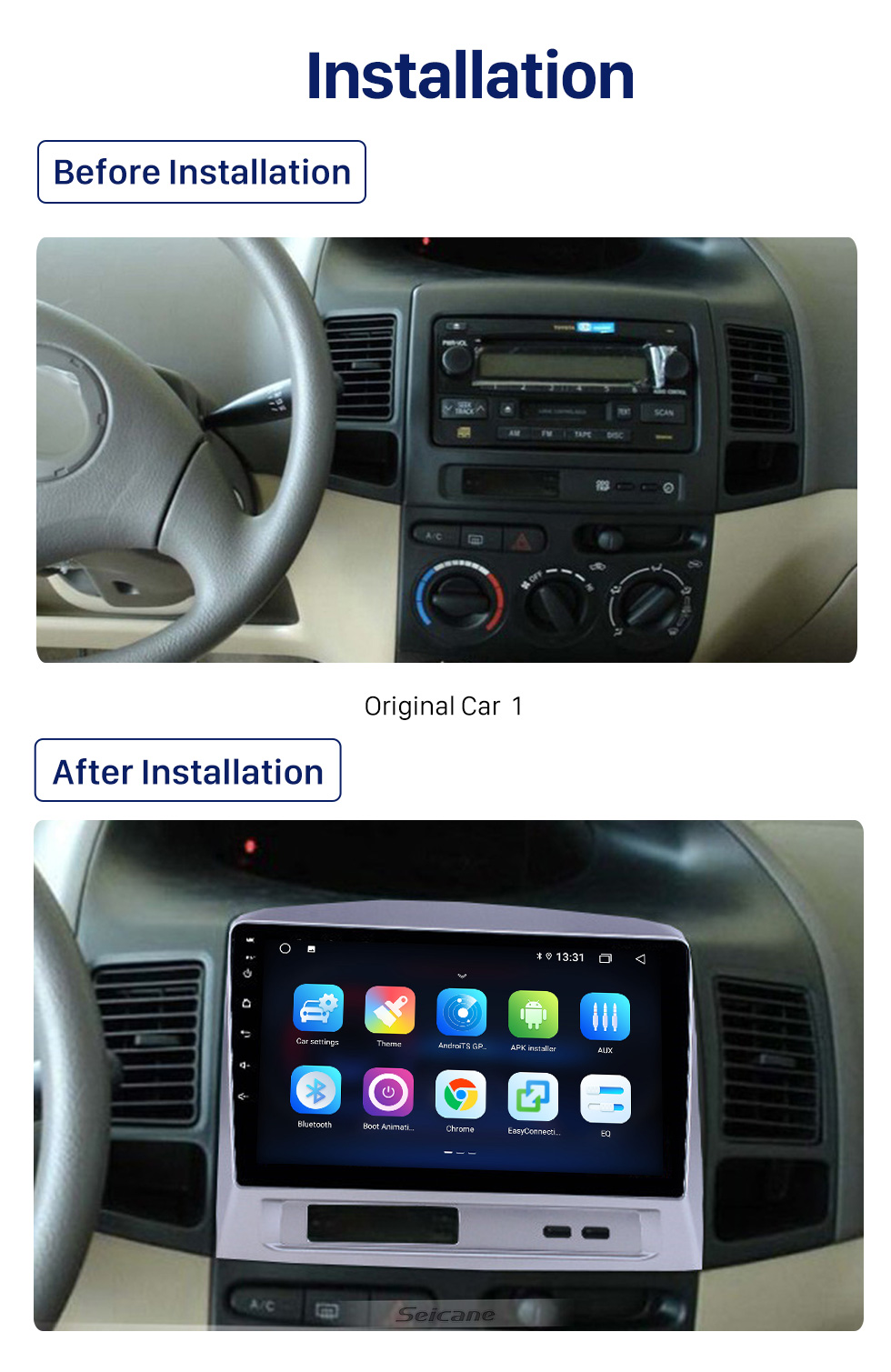 Seicane Rádio OEM 10.1 polegadas Android 10.0 para 2015-2016 TOYOTA ALPHARD Bluetooth HD Touchscreen GPS Navegação AUX USB com suporte Carplay DVR OBD câmera retrovisor Seicane Rádio OEM 10.1 polegadas Android 10.0 para 2015-2016 TOYOTA ALPHARD Bluetooth HD Touchscreen GPS Navegação AUX USB com suporte Carplay DVR OBD câmera retrovisor