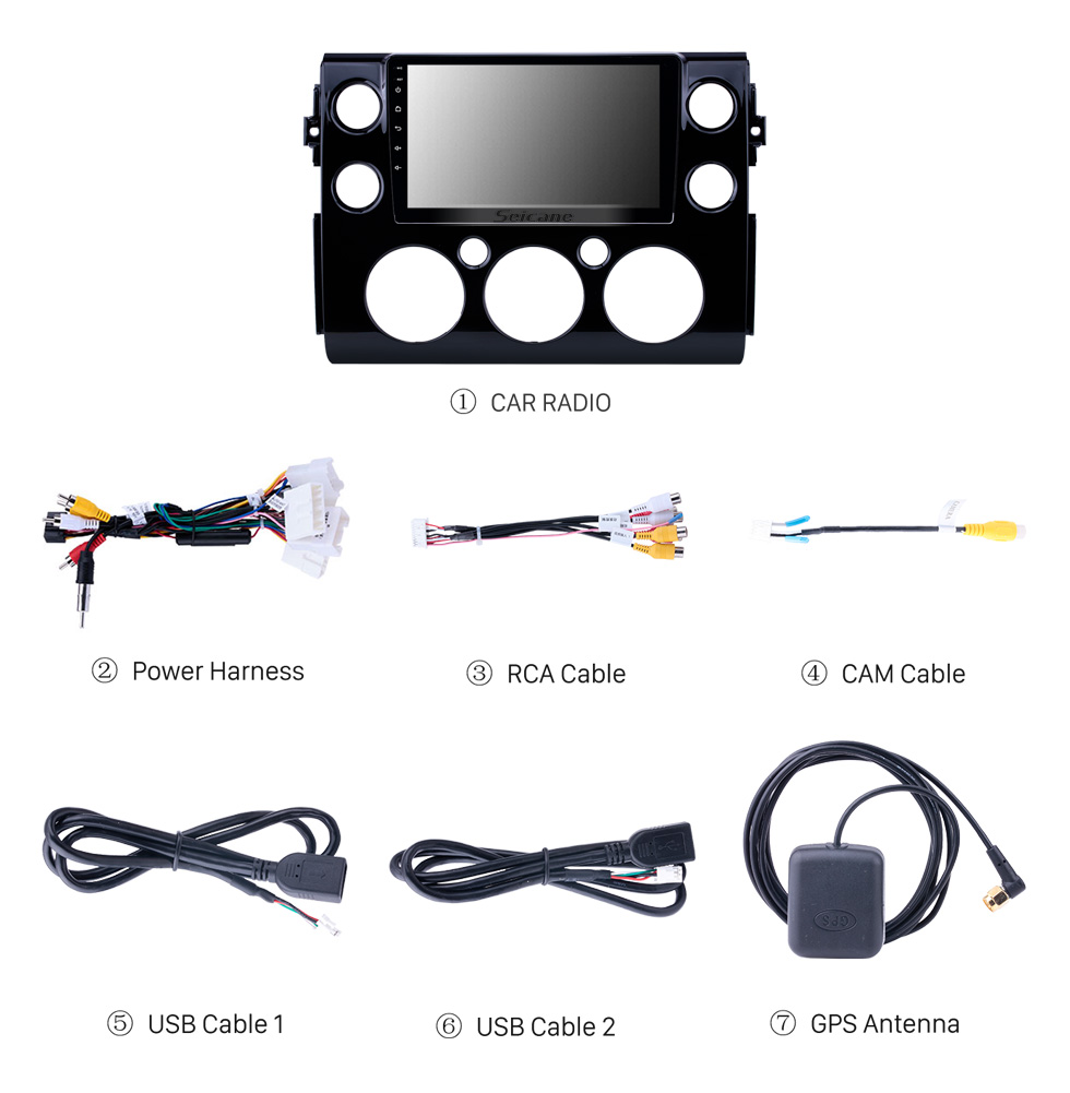 Seicane 10.1 pulgadas Android 10.0 para TOYOTA ALZA 2010-2017 Radio de navegación GPS con Bluetooth HD Pantalla táctil Soporte WIFI TPMS DVR Cámara de vista trasera Carplay DAB +