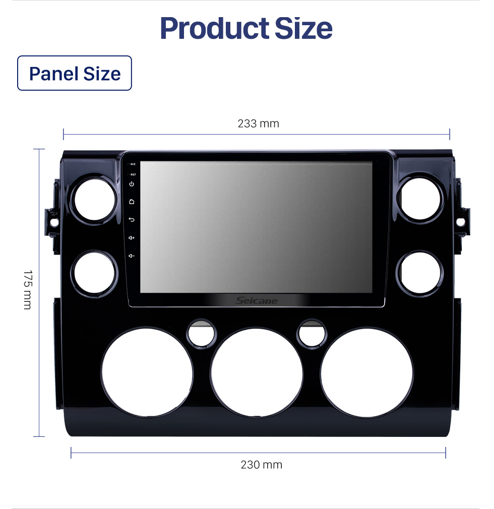 Seicane 10.1 pulgadas Android 10.0 para TOYOTA ALZA 2010-2017 Radio de navegación GPS con Bluetooth HD Pantalla táctil Soporte WIFI TPMS DVR Cámara de vista trasera Carplay DAB +