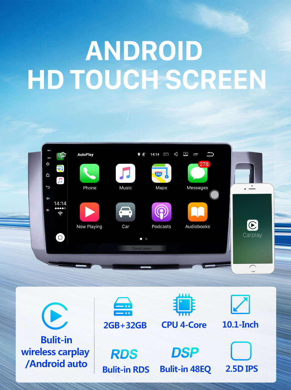 Seicane 10,1-дюймовый Android 10.0 для 2010-2017 TOYOTA ALZA GPS-навигатор Радио с сенсорным экраном Bluetooth HD Поддержка Wi-Fi TPMS DVR Carplay Камера заднего вида DAB + Seicane 10,1-дюймовый Android 10.0 для 2010-2017 TOYOTA ALZA GPS-навигатор Радио с сенсорным экраном Bluetooth HD Поддержка Wi-Fi TPMS DVR Carplay Камера заднего вида DAB +
