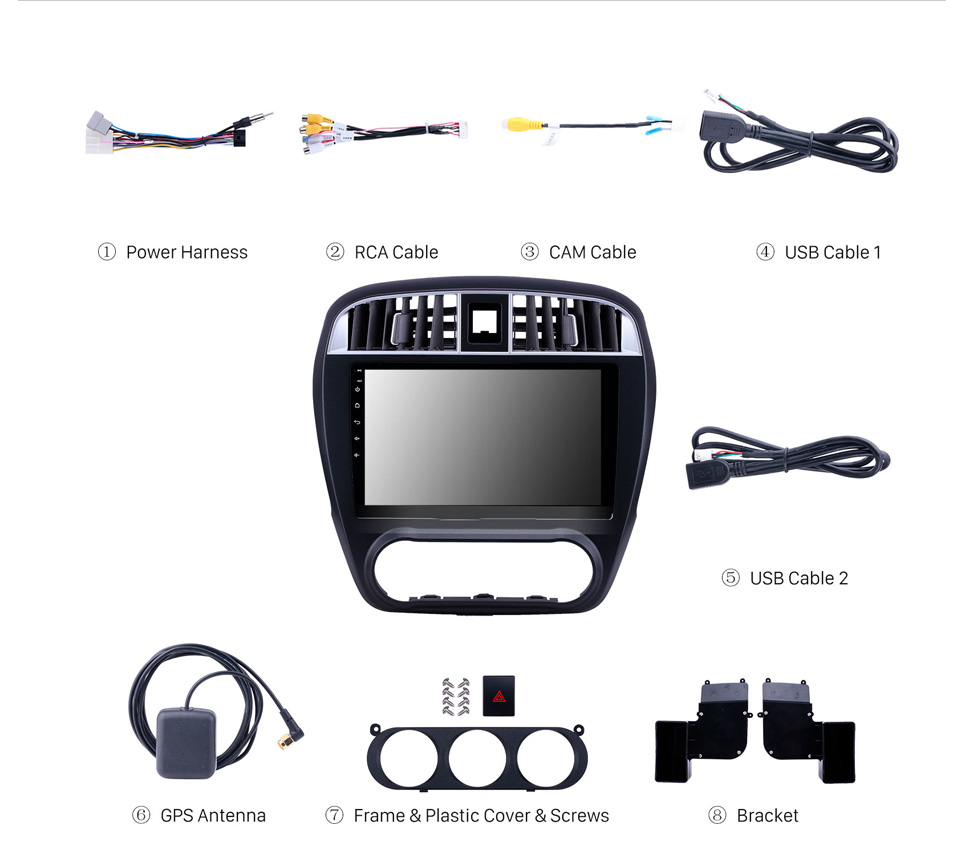 Seicane OEM 10,1 Zoll Android 10.0 für 2015 Nissan Patrol Radio GPS-Navigationssystem mit HD-Touchscreen Bluetooth-Unterstützung Carplay OBD2 DVR TPMS