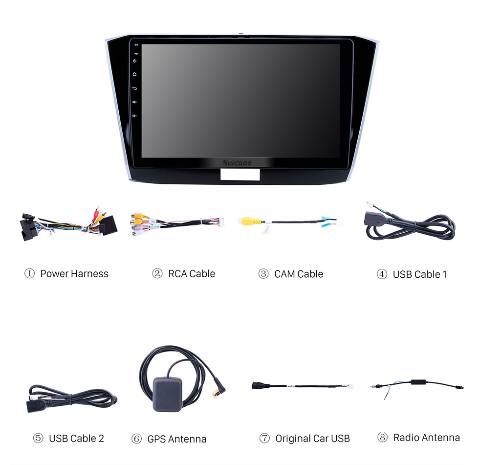 Seicane 9-дюймовый Android 10.0 для 2018 KIA I20 LHD Стерео GPS-навигационная система с Bluetooth OBD2 DVR HD с сенсорным экраном Камера заднего вида