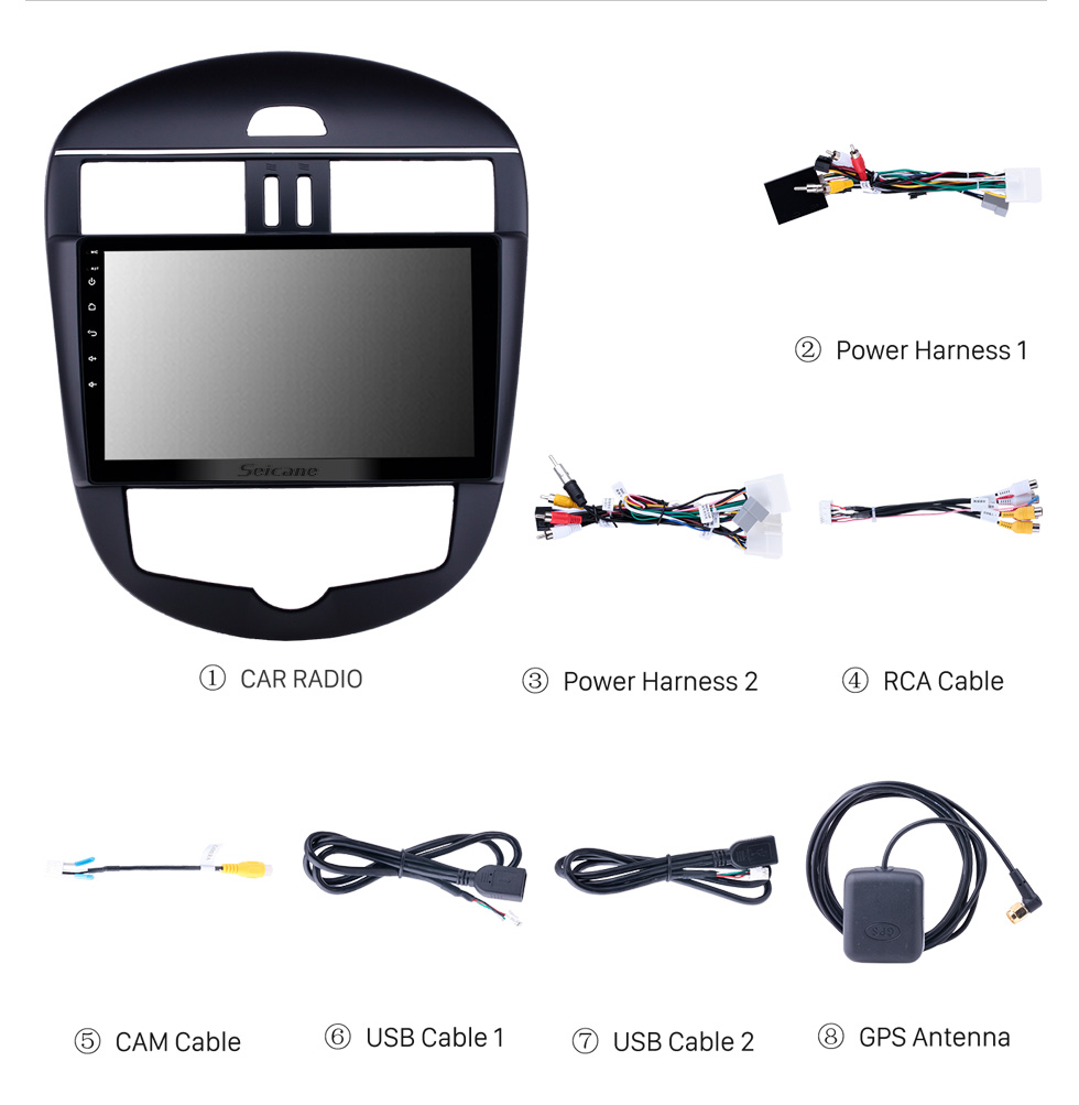 Seicane 10,1 pouces Android 10.0 Radio de navigation GPS pour Chevrolet Equinox 2016-2018 avec écran tactile HD Prise en charge Bluetooth USB Carplay TPMS DVR