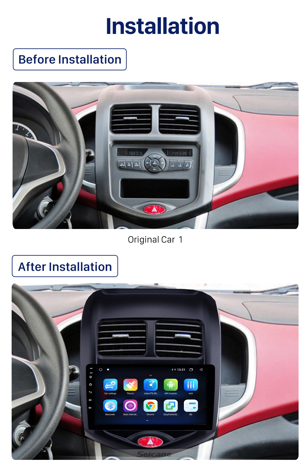 Seicane Radio de navegación GPS con pantalla táctil Android 10.0 OEM de 9 pulgadas para chevy Chevrolet Spark Beat Daewoo Martiz 2015-2018 con soporte Bluetooth Carplay SWC DAB + Seicane Radio de navegación GPS con pantalla táctil Android 10.0 OEM de 9 pulgadas para chevy Chevrolet Spark Beat Daewoo Martiz 2015-2018 con soporte Bluetooth Carplay SWC DAB +