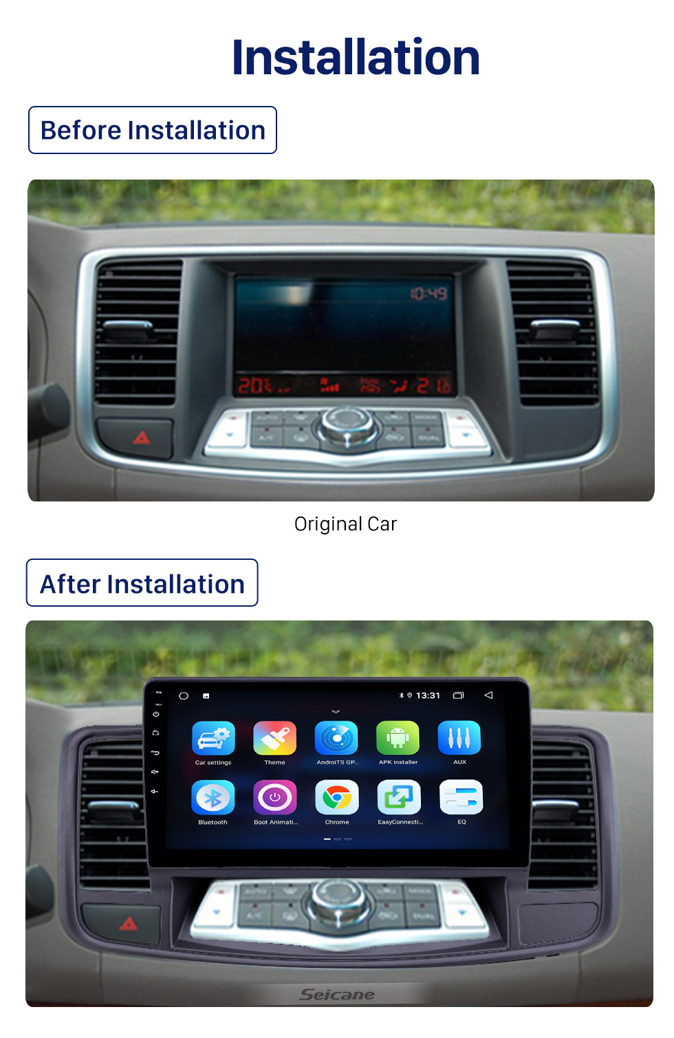 Seicane 10.1 inch Android 10.0 Touchscreen for 2009-2013 Nissan Old Teana Bluetooth GPS Navigation Radio with AUX WIFI support OBD2 DVR SWC Carplay Seicane 10.1 inch Android 10.0 Touchscreen for 2009-2013 Nissan Old Teana Bluetooth GPS Navigation Radio with AUX WIFI support OBD2 DVR SWC Carplay